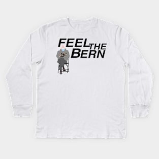 Feel the Bern: Dark Kids Long Sleeve T-Shirt